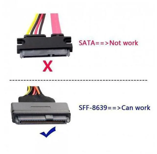 Alt view image 7 of 7 - HKCY SA-081 SFF-8639 NVME U.2 to NGFF M.2 M-key PCIe SSD Adapter for Mainboard Replace Intel SSD 750 p3600 p3700
