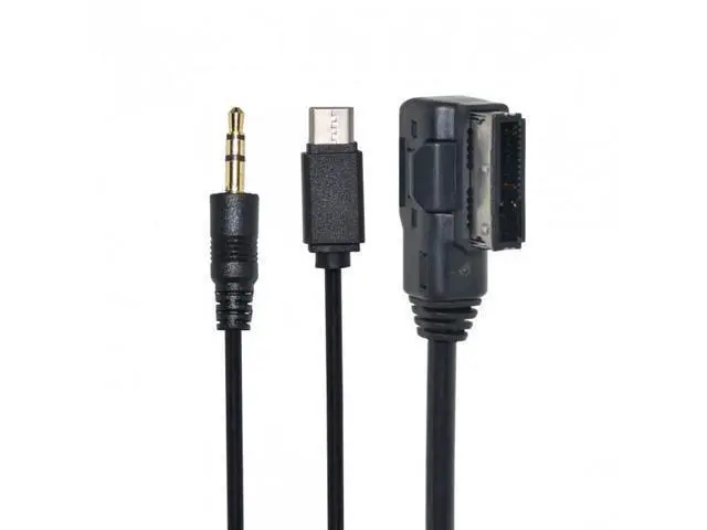 Alt view image 7 of 7 - SM Media In AMI MDI to Stereo 3.5mm Audio & USB-C Aux Adapter Cable For Car VW AUDI 2014 A4 A6 Q5 Q7