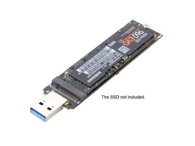 Alt view image 4 of 7 - HKCY U3-013 USB 3.0 to NVME M-key M.2 NGFF SSD External PCBA Conveter Adapter with Flash Disk Case