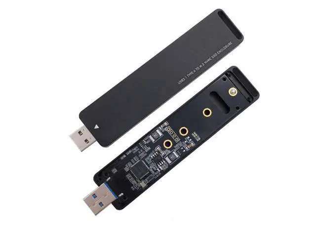Alt view image 2 of 7 - HKCY U3-013 USB 3.0 to NVME M-key M.2 NGFF SSD External PCBA Conveter Adapter with Flash Disk Case
