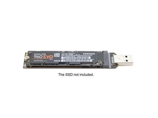 Alt view image 5 of 7 - HKCY U3-013 USB 3.0 to NVME M-key M.2 NGFF SSD External PCBA Conveter Adapter with Flash Disk Case