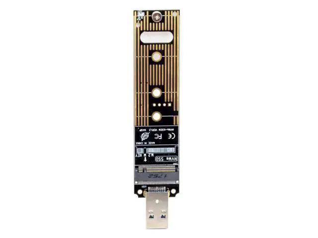 Alt view image 6 of 7 - HKCY U3-013 USB 3.0 to NVME M-key M.2 NGFF SSD External PCBA Conveter Adapter with Flash Disk Case