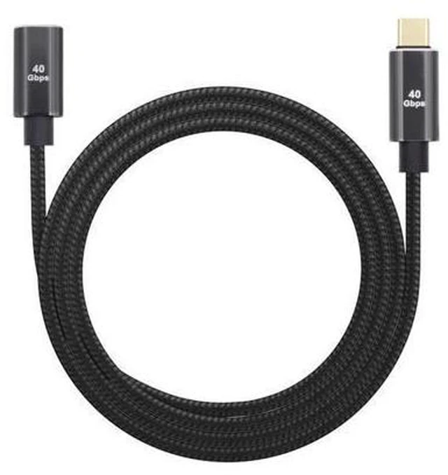 Main image of USB4 Extension Cable Male to Female 40Gbps with 100W Charging and 8K@60Hz Compatible with Thunderbolt3/4