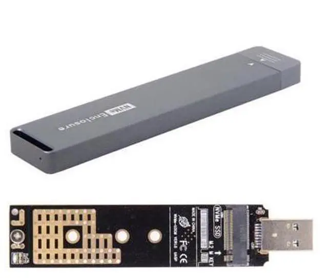 Alt view image 5 of 7 - Cable USB 3.0 to NVME M-key M.2 NGFF SSD External PCBA Conveter Adapter RTL9210 Chipset with Case