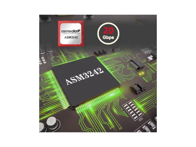 Alt view image 3 of 7 - 20Gbps Type-E USB 3.1 Front Panel Socket to NVME NGFF M-Key Express Card Adapter ASM3242 Chipset for Motherboard