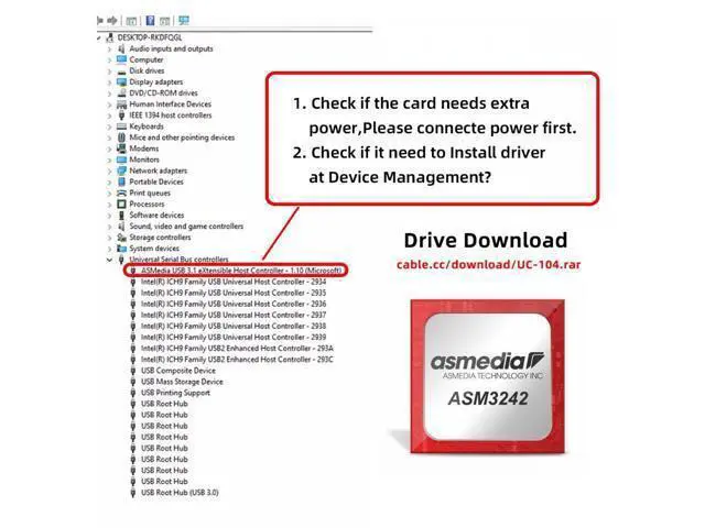 Alt view image 4 of 7 - 20Gbps Type-E USB 3.1 Front Panel Socket to NVME NGFF M-Key Express Card Adapter ASM3242 Chipset for Motherboard