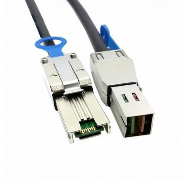 Alt view image 3 of 7 - External Mini SAS 4x SFF-8088 to mini sas High Density HD SFF-8644 data server Raid Cable 50cm