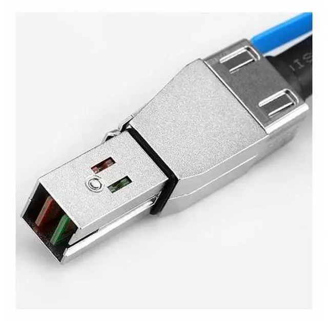 Alt view image 7 of 7 - External Mini SAS 4x SFF-8088 to mini sas High Density HD SFF-8644 data server Raid Cable 50cm