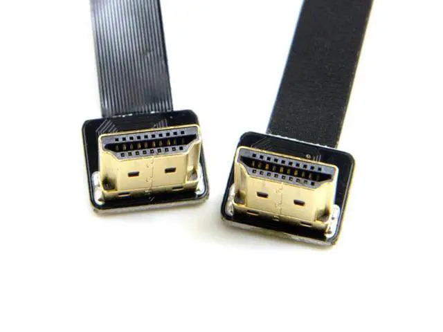 Alt view image 3 of 7 - CYFPV Dual 90 Degree Up Angled HDMI Type A Male to Male HDTV FPC Flat Cable for FPV HDTV Multicopter Aerial Photography
