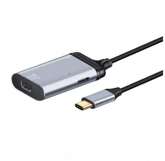 Alt view image 2 of 7 - SM USB-C Type C to Mini DP Displayport Monitor Converter Adapter 4K 2K 60hz with Female PD Power Port