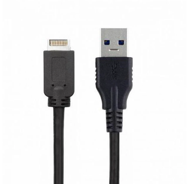 Alt view image 7 of 7 - Type-E USB 3.1 Front Panel Header Host to USB 3.0 Type-A Male Device Extension Data Cable (50cm)
