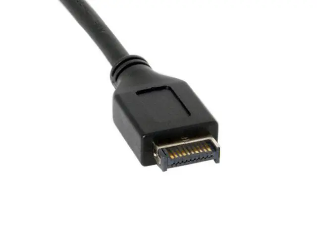 Alt view image 3 of 5 - HKCY UC-060 USB 3.1 Front Panel Header to USB 3.0 Type-A Female Extension Cable 50cm Panel Mount Type