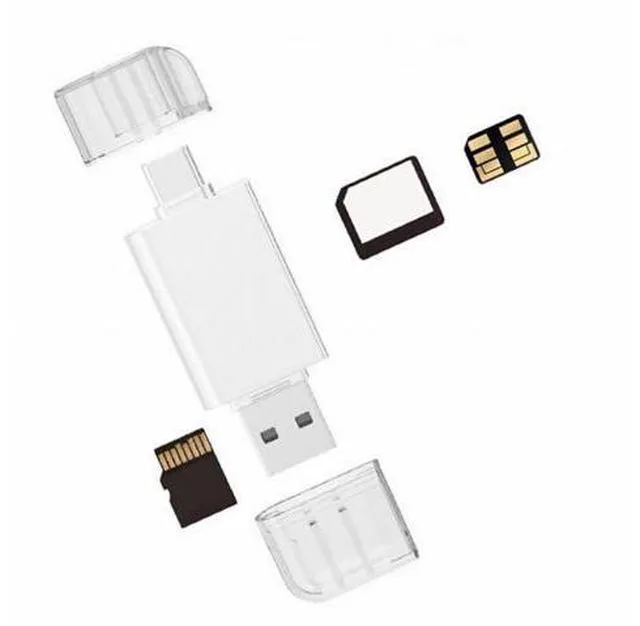 Alt view image 3 of 7 - Type-C USB-C USB 2.0 Version to NM Nano Memory Card TF Micro SD Card Reader for Phone Cell Phone Laptop