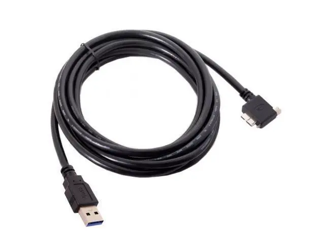 Alt view image 7 of 7 - 3.0M 90 Degree Right Angled Micro USB Screw Mount to 3.0 Data Cable for Industrial Camera