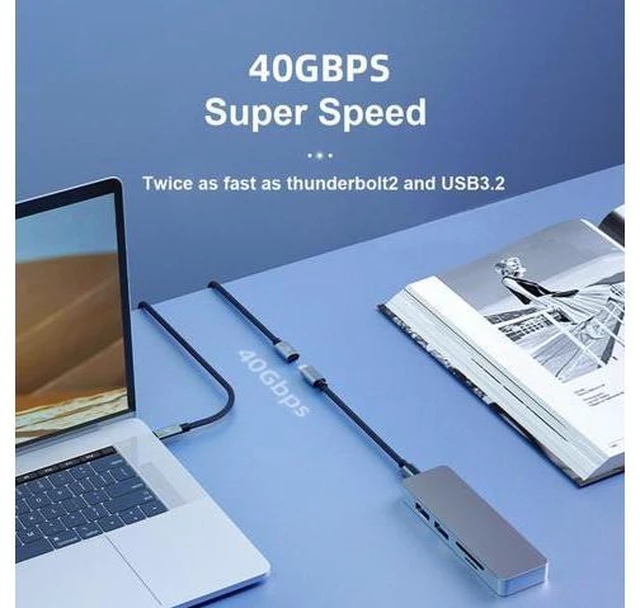 Alt view image 4 of 7 - USB4 Extension Cable Male to Female 40Gbps with 100W Charging and 8K@60Hz Compatible with Thunderbolt3/4