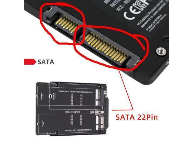Alt view image 6 of 7 - 2.5inch SATA 22Pin to 2010 2011 2012 Air Pro Retina SSD 12+6Pin 17+7Pin A1425 A1398 MC975 MC976 Case Enclosure