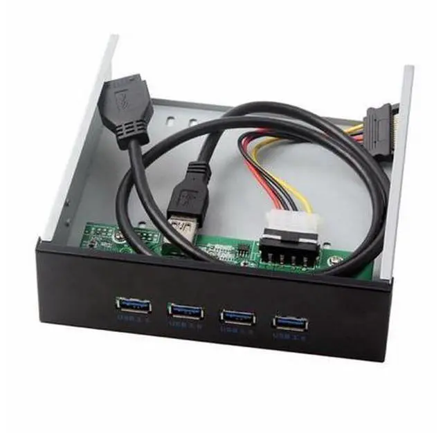 Alt view image 2 of 5 - USB 3.0 HUB 4 Ports Front Panel to Motherboard 20Pin Connector Cable 5Gbps for 5.25" CD-ROM Bay U3-081-AF
