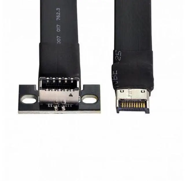 Main image of USB 3.1 Front Panel Header Male to Female Type-E IDC 20Pin Motherboard Extension Data Cable 50cm
