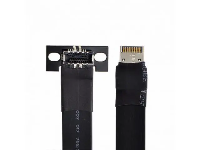 Alt view image 2 of 7 - USB 3.1 Front Panel Header Male to Female Type-E IDC 20Pin Motherboard Extension Data Cable 50cm