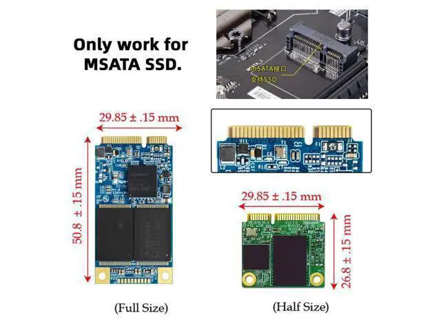 Alt view image 4 of 7 - HKCY Dual MSATA Mini-SATA SSD Card JBOD Raid0 Span Bridge to 2.5inch SATA Combo HDD Disk Drive Enclosure