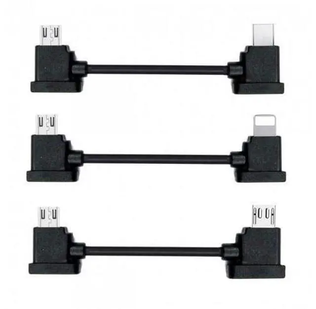 Main image of HKCY U2-041 3pcs/set Remote Controller Data Cable Type-CMicro8P to Micro USB for Mavic Pro Platinum Mavic Park RC Accessories