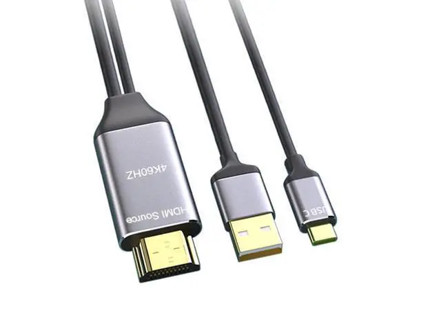 Main image of Reversed HDMI 1.4 Source to USB 3.1 Type-C USB-C Displays Male 4K HDTV Cable for Laptop Monitor (1.8m)