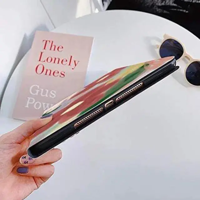 Alt view image 6 of 7 - Floral Leather Smart Cover with Pencil Holder Auto Sleep Wake for iPad 11"/10.9" Color Q