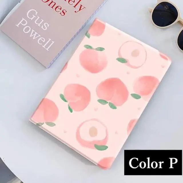 Alt view image 2 of 7 - Floral Leather Smart Cover with Pencil Holder Auto Sleep Wake for iPad Mini 4/5 Color P