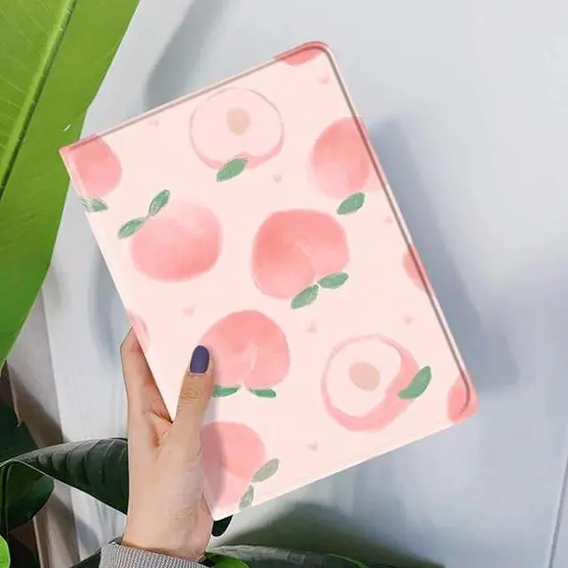Alt view image 7 of 7 - Floral Leather Smart Cover with Pencil Holder Auto Sleep Wake for iPad Mini 4/5 Color P