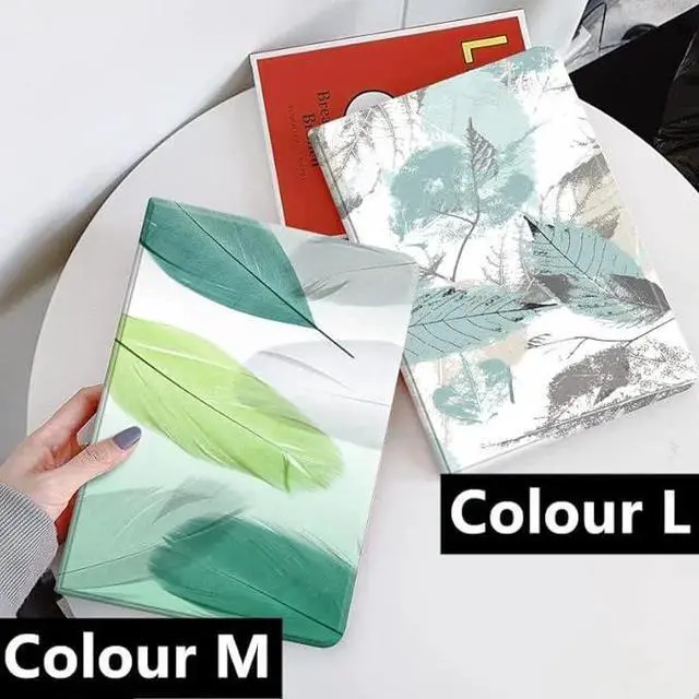 Alt view image 2 of 7 - Floral Leather Smart Cover with Pencil Holder Auto Sleep Wake for iPad Mini 4/5 Color L