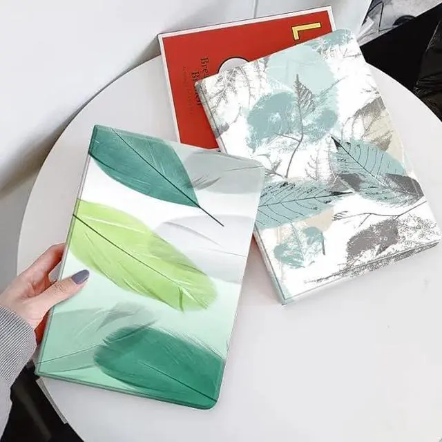 Alt view image 7 of 7 - Floral Leather Smart Cover with Pencil Holder Auto Sleep Wake for iPad Mini 4/5 Color L