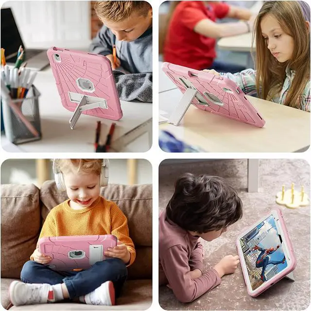 Alt view image 6 of 7 - iPad Case 10th Generation for Kids, iPad 10.9 inch Case with Stand, Heavy Duty Rugged Protective iPad 10th 2022 Case Cover A2757, A2777 with Pencil Holder for Students