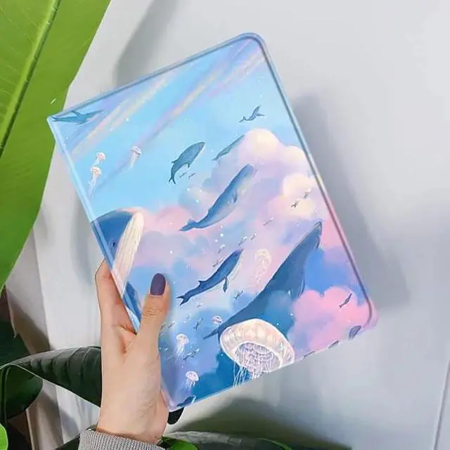 Alt view image 5 of 5 - Floral Leather Smart Cover with Pencil Holder Auto Sleep Wake for iPad Mini 4/5 Color T