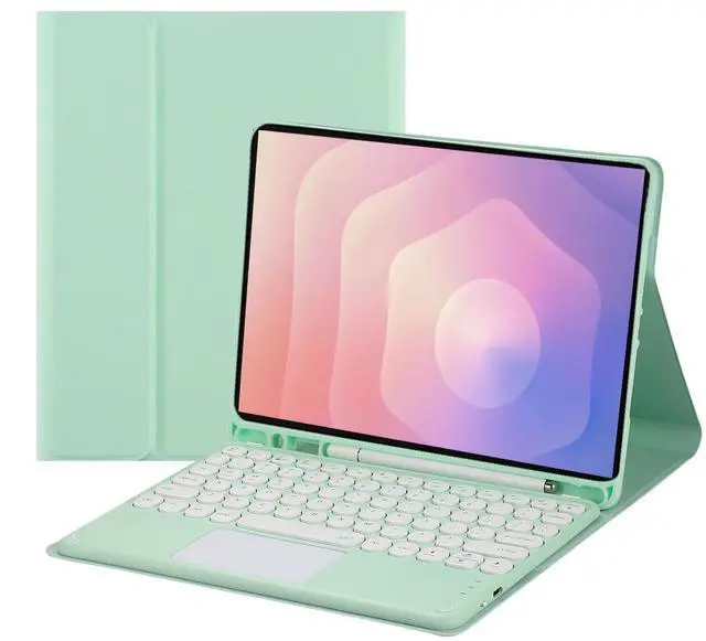 Main image of Magnetic Touch Keyboard Case w/Pen Slot for Tab S11 11" 2025,Green
