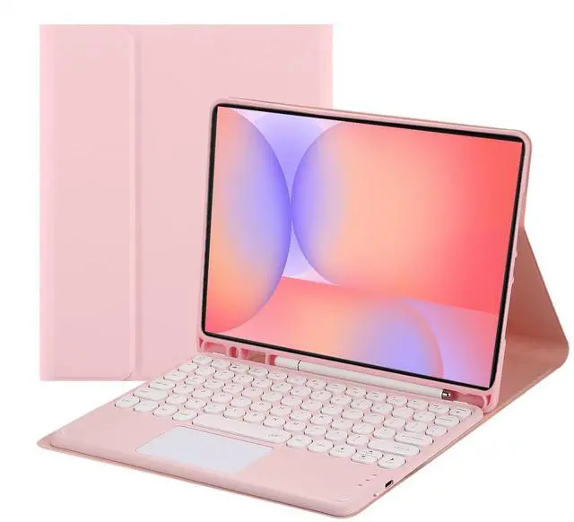 Main image of Magnetic Touch Keyboard Case for Tab S10 Lite/S10 FE/S9 FE/S9, Pink