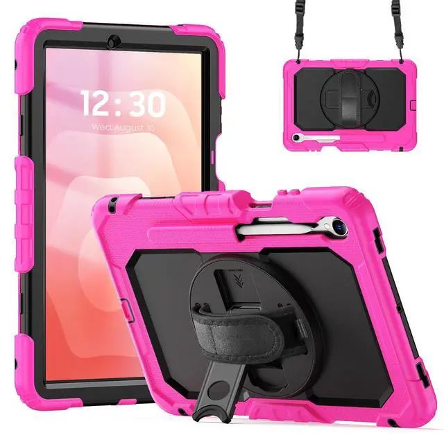 Main image of Shockproof Case with 360° Stand & Straps for Tab S11 11", (SM-X730/SM-X736B)Rose