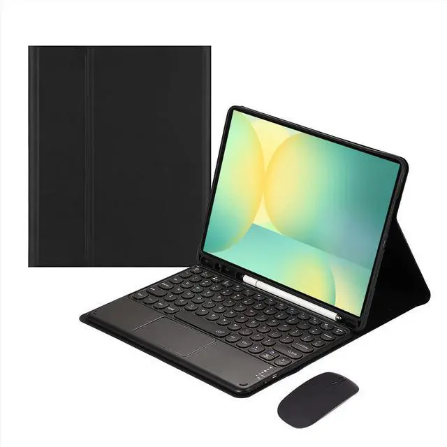 Main image of Magnetic Detachable Touch Keyboard Case with Mouse for Samsung Tab S10 FE+ 13.1" 2025 (X620/X626B), Black