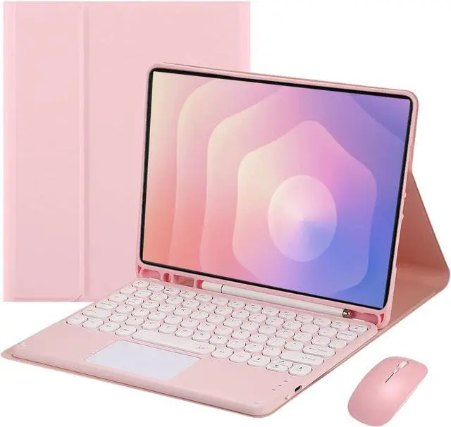 Main image of Magnetic Detachable Touch Keyboard Case with Mouse for Samsung Tab S11 11" 2025 (SM-X730/SM-X736B), Pink