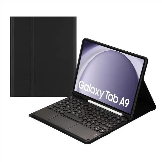 Main image of Magnetic Detachable Touch Keyboard Case with Pencil Slot for Samsung Tab A9 8.7" 2023 (SM-X110/X115/X117), Black