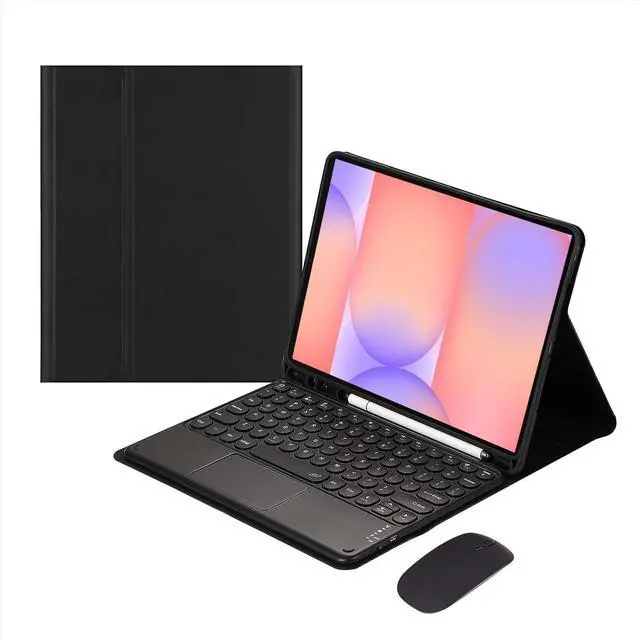Main image of Magnetic Detachable Touch Keyboard Case with Mouse for Samsung Tab S10 Lite/S10 FE/S9 FE 10.9"/S9 11",Black