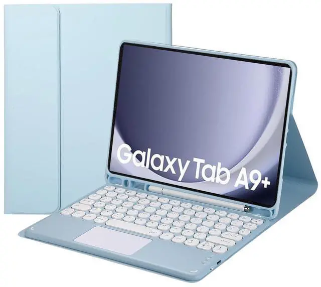 Main image of Magnetic Detachable Touch Keyboard Case with Pen Slot for Samsung Tab A9+ 11" (SM-X210/X216/X218)Blue