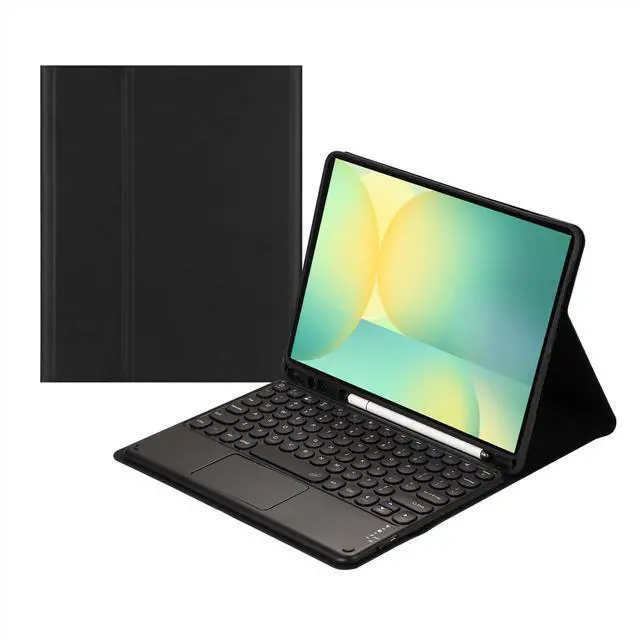 Main image of Magnetic Detachable Touch Bluetooth Keyboard Case with Pen Holder for Samsung Tab S10 FE+ 13.1"(2025,X620/X626B),Black