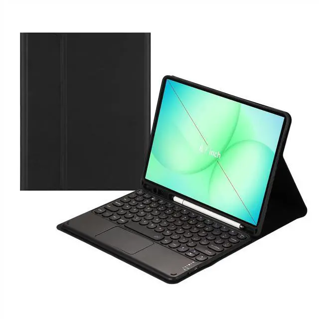 Main image of Magnetically Detachable Bluetooth Touch Keyboard Case with Pencil Holder for 8.7" Samsung Galaxy Tab A11 (2025) / Tab A9 (2023), Black