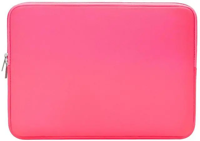 Main image of Soft Padded Zipper Laptop Sleeve for 16-inch MacBook Pro/Max M1-M5 (A2141/A2485/A2780/A2991/A3403/A3186/A3428/A3429), Bright Pink