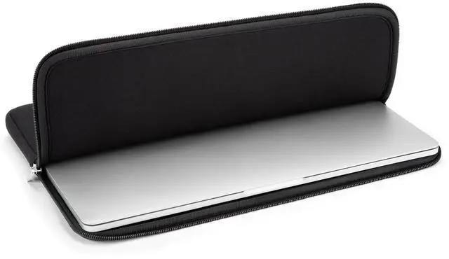 Alt view image 5 of 7 - Soft Padded Zipper Laptop Sleeve for 16-inch MacBook Pro/Max M1-M5 (A2141/A2485/A2780/A2991/A3403/A3186/A3428/A3429), Black