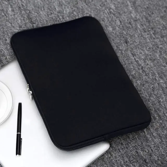 Alt view image 7 of 7 - Soft Padded Zipper Laptop Sleeve for 16-inch MacBook Pro/Max M1-M5 (A2141/A2485/A2780/A2991/A3403/A3186/A3428/A3429), Black