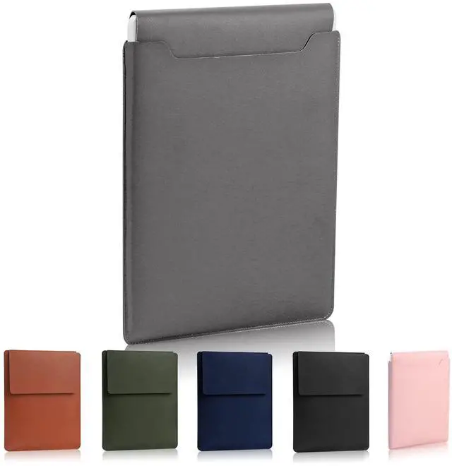Main image of Padded Thin Portable Laptop Sleeve for 13.3-14 Inch, Compatible with 2022 MacBook Pro 14", 2015 MacBook Pro/Air 13.3", Dark Gray