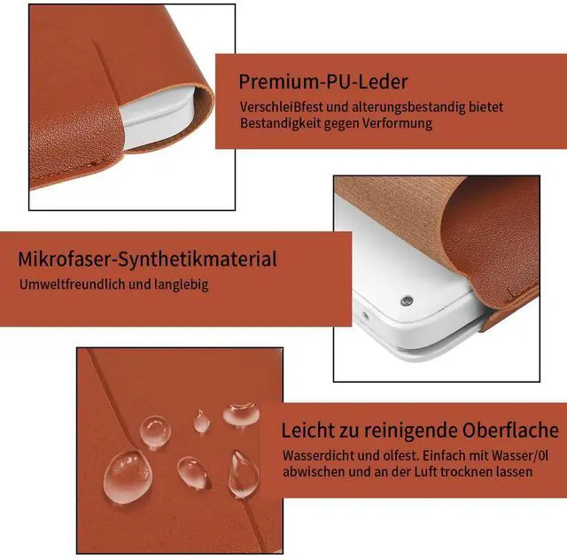 Alt view image 4 of 7 - Padded Thin Portable Laptop Sleeve for 13.3-14 Inch, Compatible with 2022 MacBook Pro 14", 2015 MacBook Pro/Air 13.3", Air-Brown