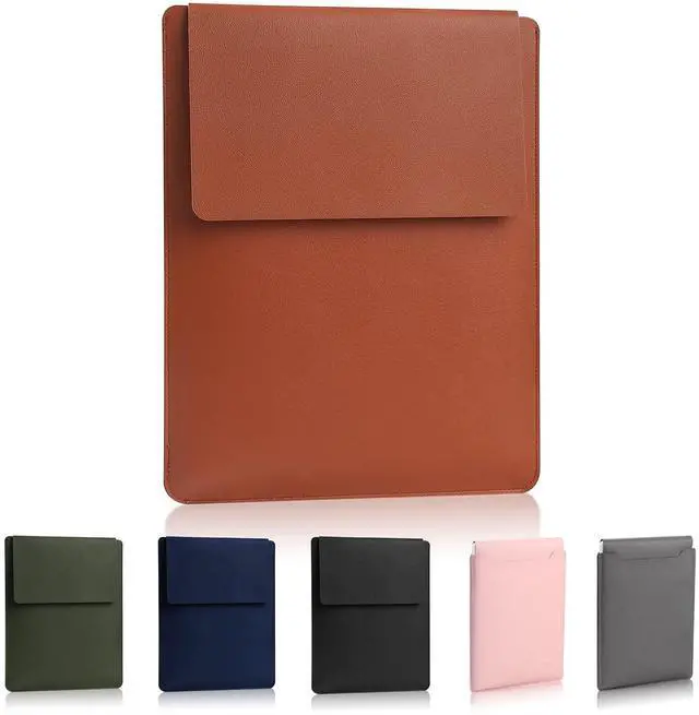 Main image of Padded Thin Portable Laptop Sleeve for 13.3-14 Inch, Compatible with 2022 MacBook Pro 14", 2015 MacBook Pro/Air 13.3", Air-Brown