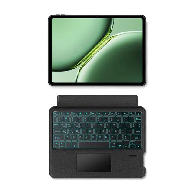 Alt view image 5 of 7 - Magnetic Detachable Protective Case with Rechargeable Backlit Touchpad Keyboard for 12.1-inch 2024 OnePlus Pad Pro / OnePlus Pad 2
Supports horizontal & vertical stand, English layout keyboard, comes